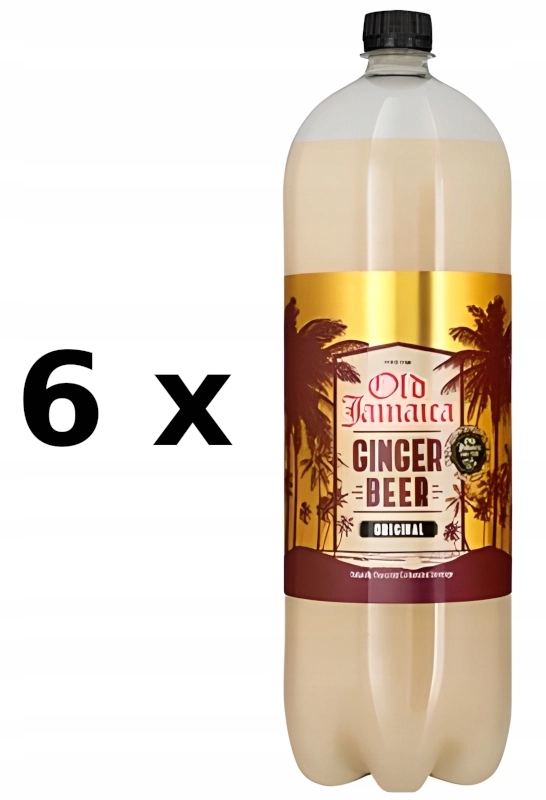Old Jamaica Ginger Beer Original, zázvorové kořeněné pivo (0%) 6 x 2L