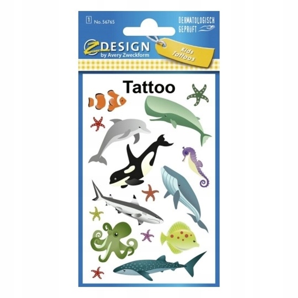 

Tatuaże Z-design-ssaki Morskie Avery 16szt.