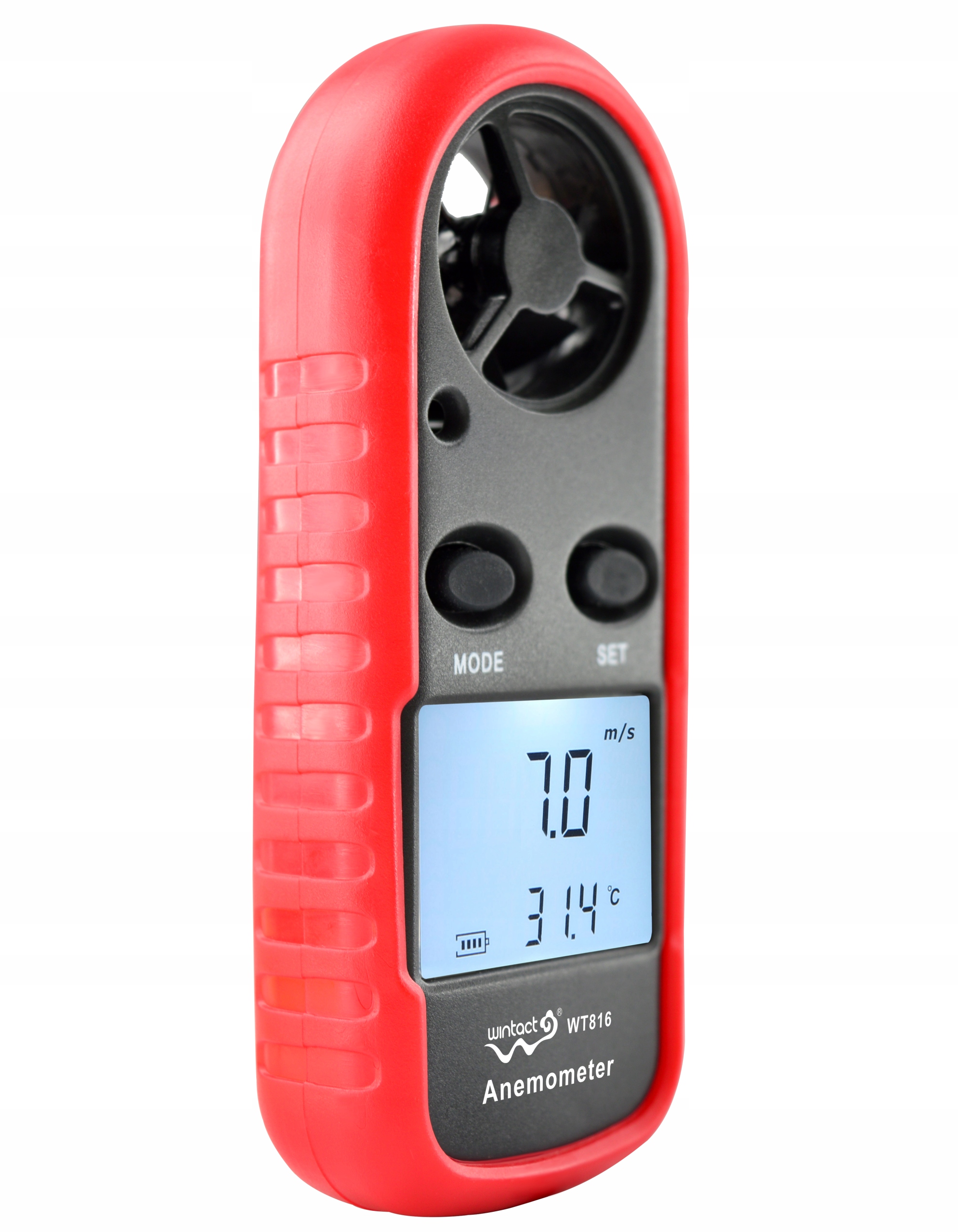 ANEMOMETR WIATROMIERZ MIERNIK WIATRU TEMPERATURY POMIAR PRĘDKOŚCI POWIETRZA Marka Wintact