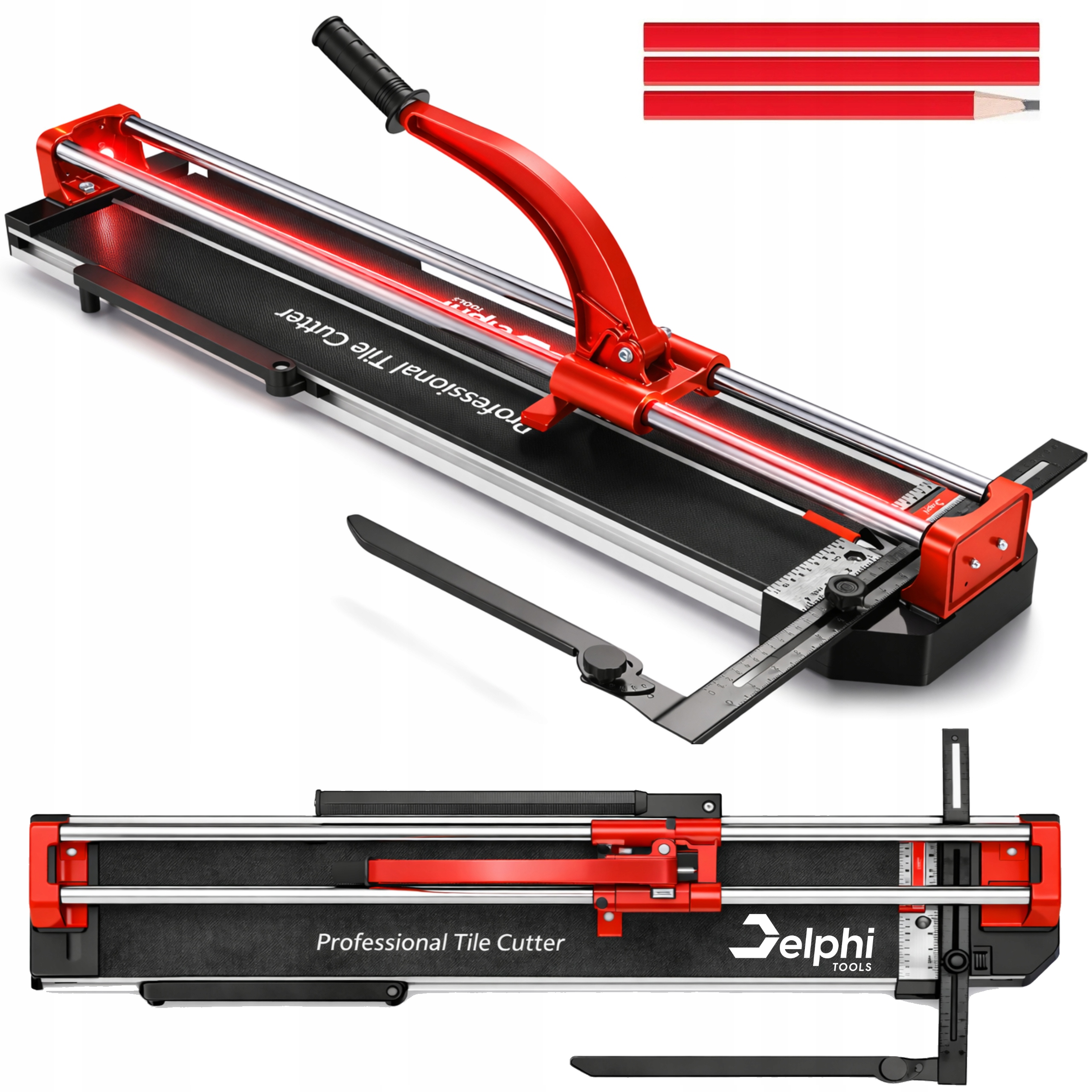 Przecinarka Do Płytek Glazury Ręczna Maszynka Do Cięcia Gresu 80 cm Laser