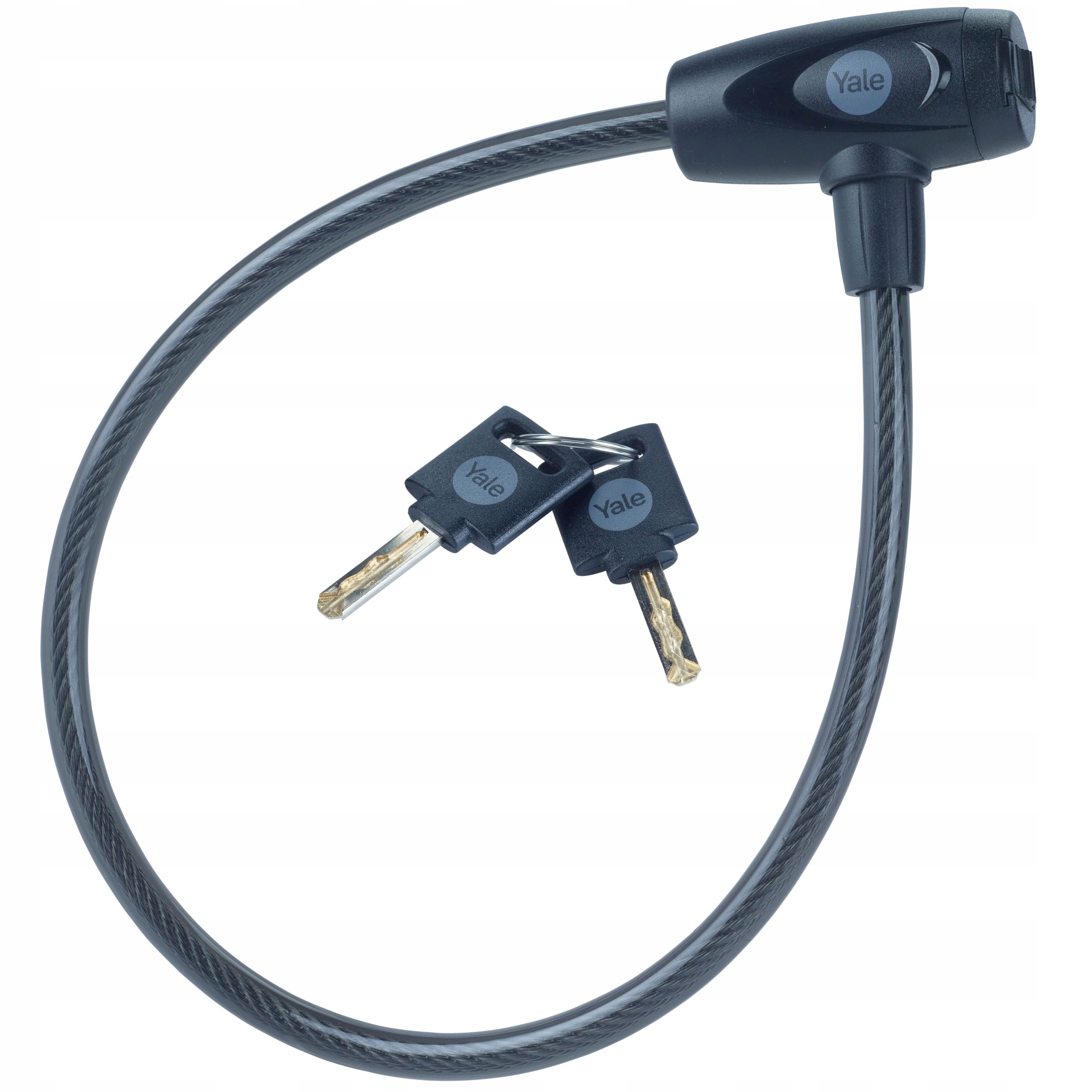 zapięcie do roweru Yale YCK0/10/60/2 na klucz, linka stalowa 10 mm