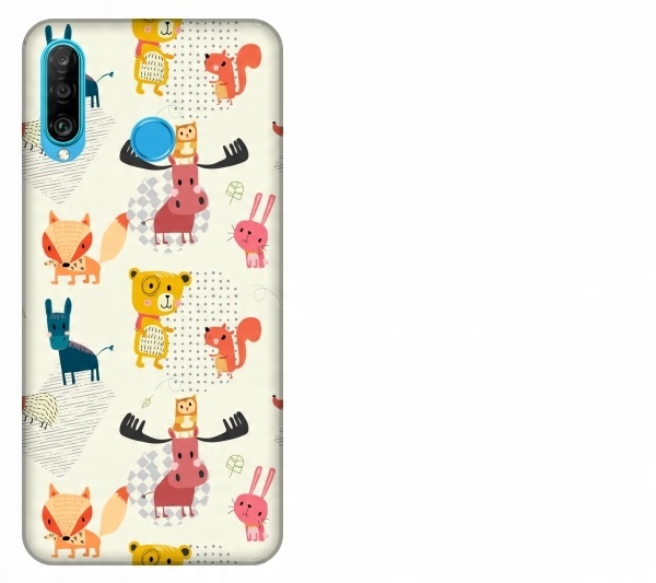 

Etui pokrowiec Huawei P30 Lite Slodkie zwierzatka
