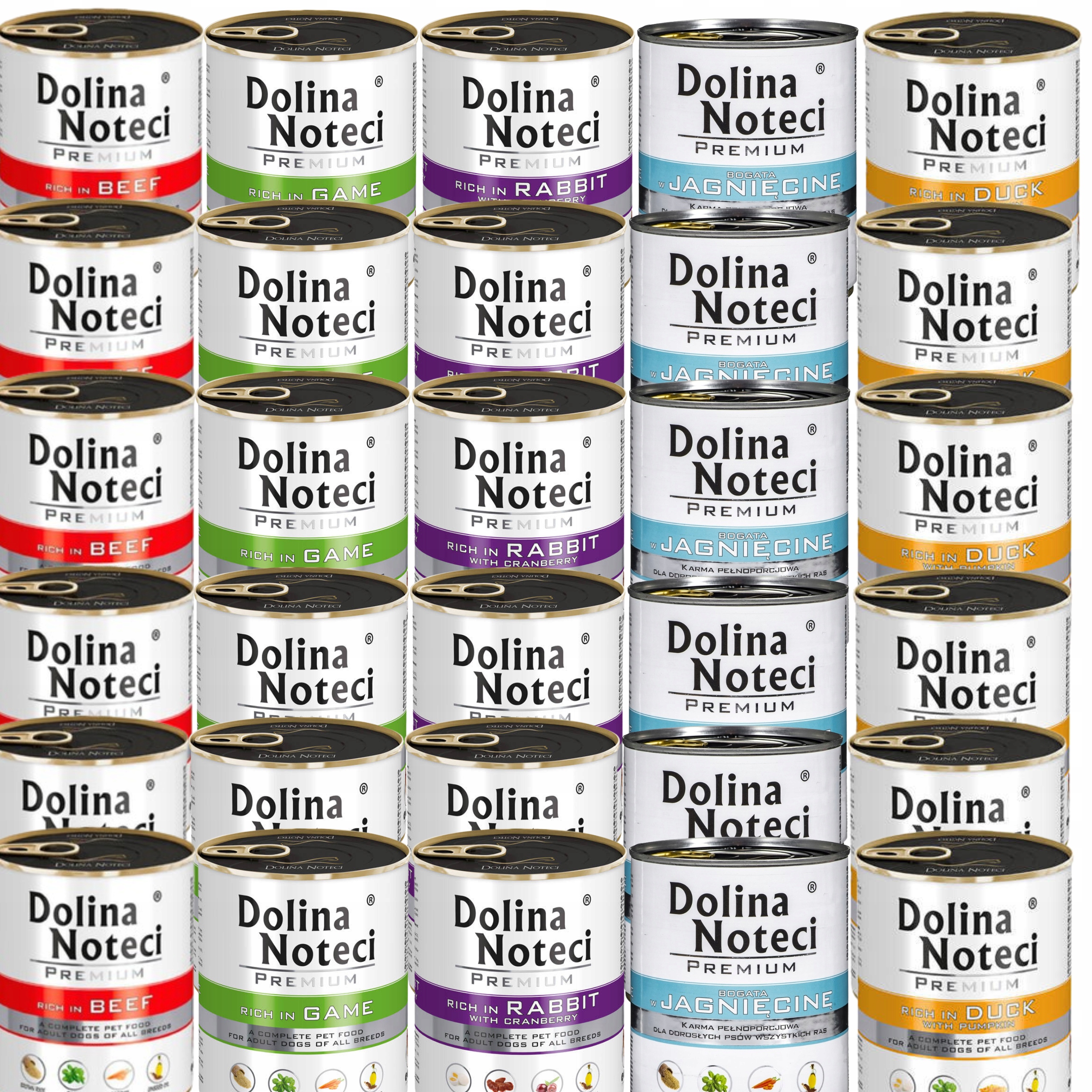Dolina Noteci Premium Vlhké krmivo pro psy Mix chutí 30 x 800 g