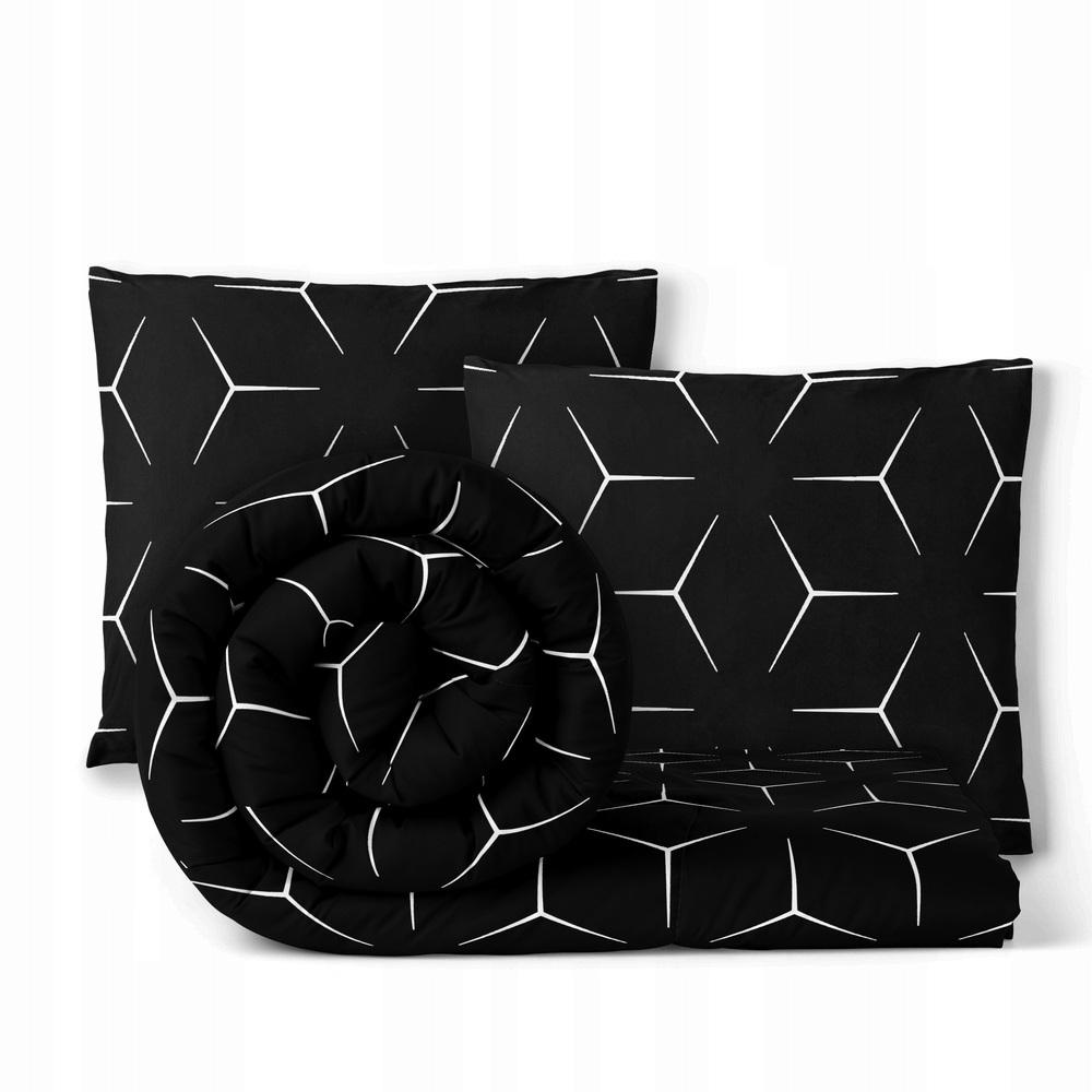 Hotelové Povlečení 160x200 cm 2xPOVLEČENÍ 70x80 Sada Povlečení Milano Ča