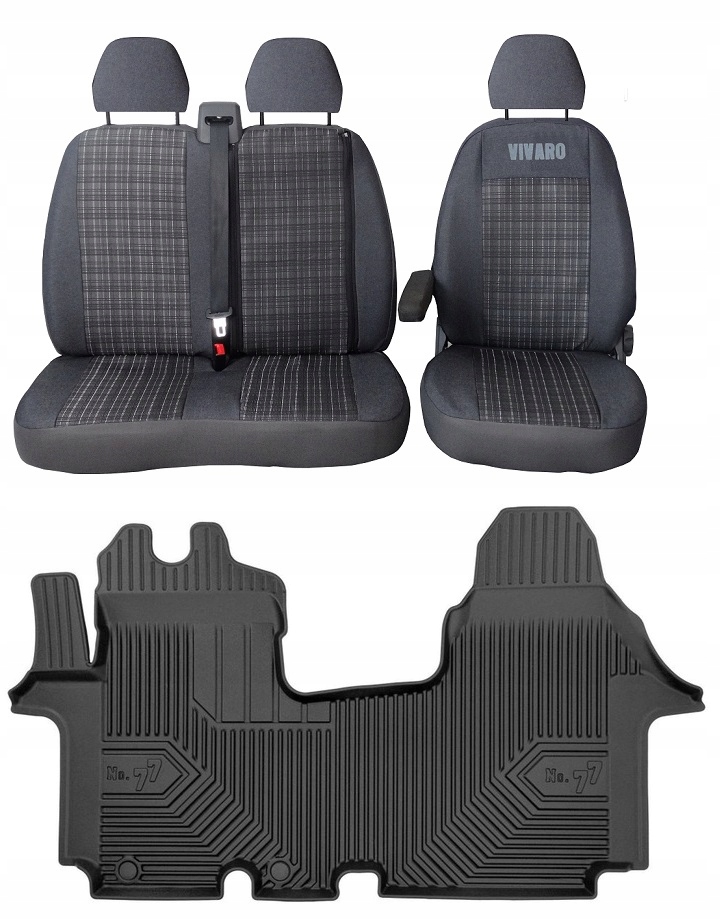 Zestaw Pokrowce Korytka 77 OPEL VIVARO A 2001-2014