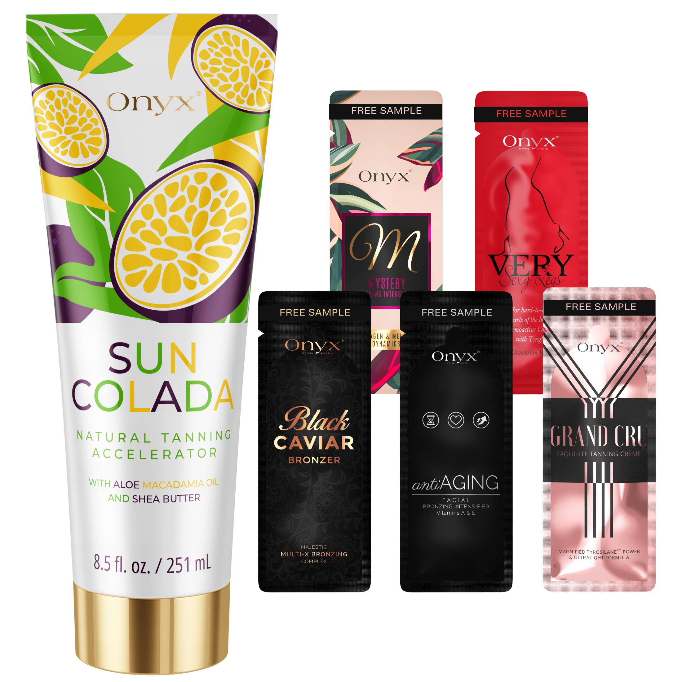 Onyx Suncolada – Přírodní urychlovač opalování s dlouhotrvajícím účinkem vzorky