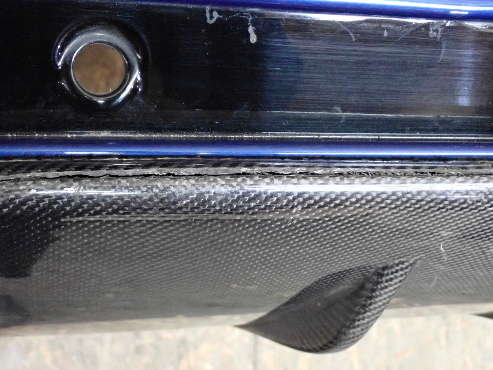 bumper rear part rear BENTLEY CONTINENTAL GT GTC 3S 2017- CARBON 3SD807527