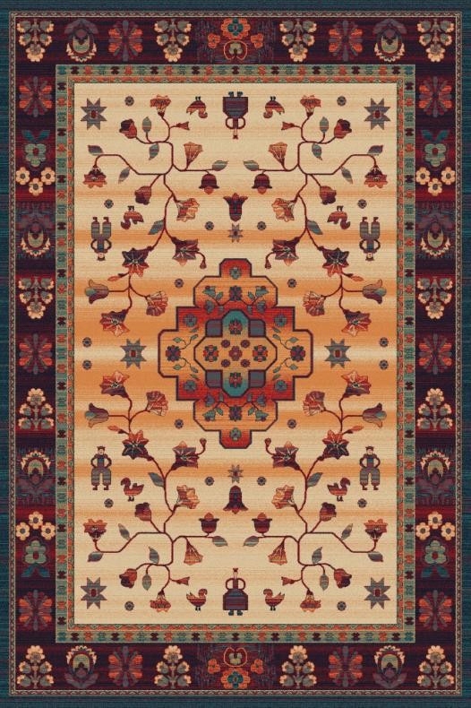 Dywan wełniany do salonu Agnella Tacuba Ciemny Beż Agnus 133x190 cm