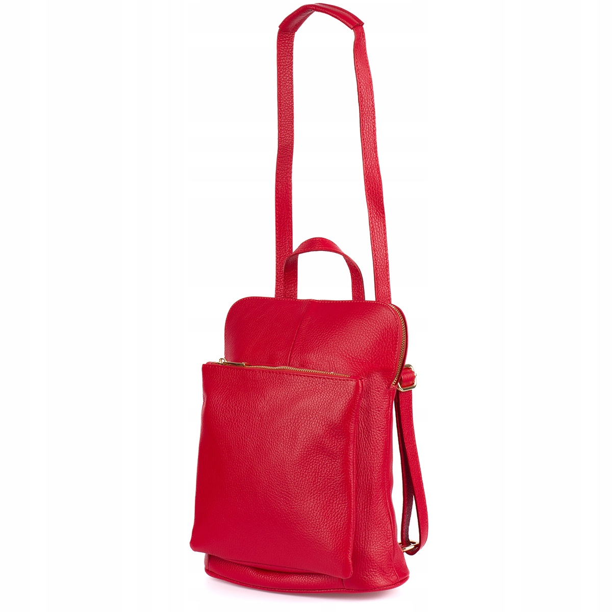 Kožený batoh dámská kabelka 2v1 elegantní A4 italský prostorný klasický