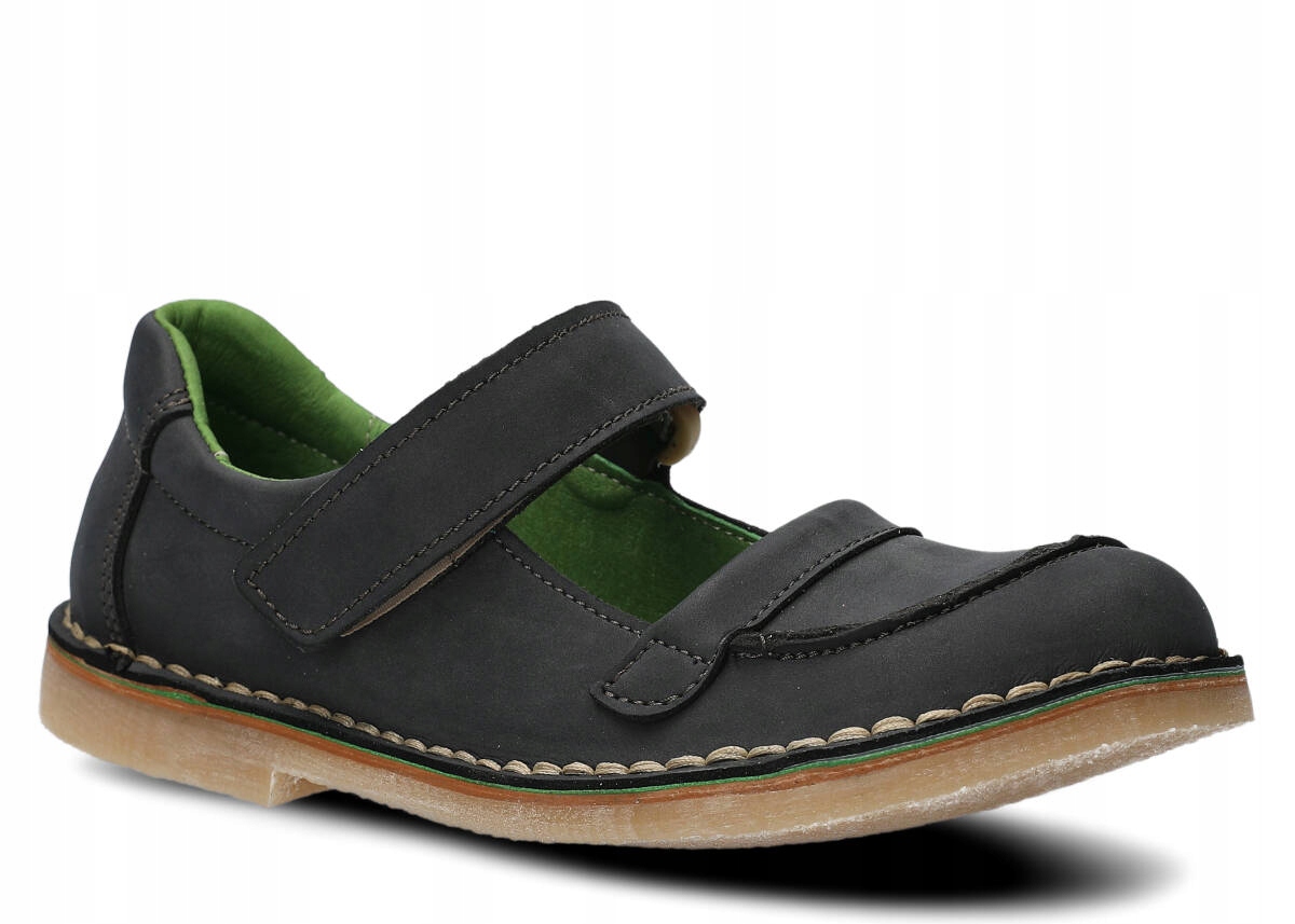 Nagaba 131 Grafit Vegan Pohodlné Polské Dámské Balerínky Na Suchý Zip