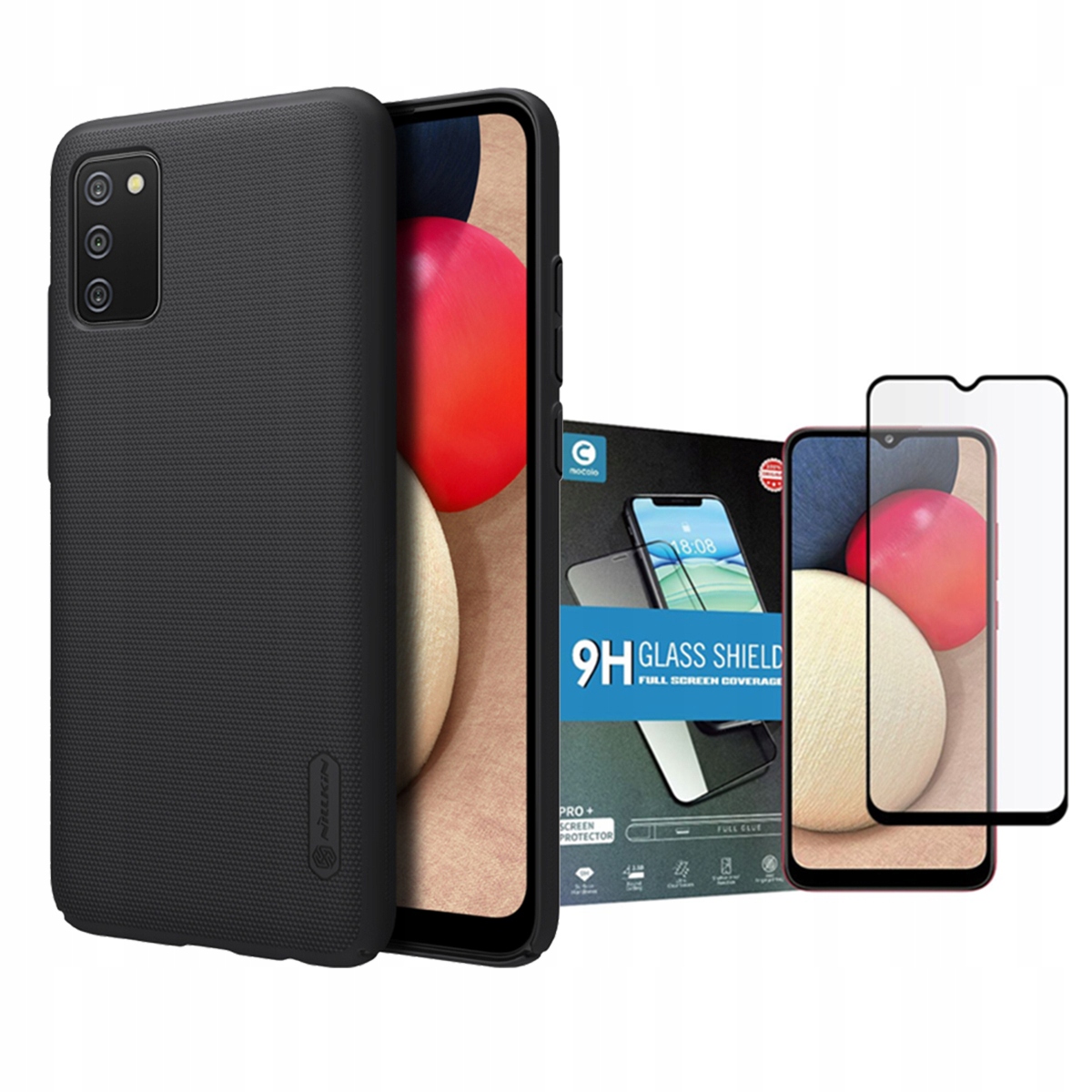 

Nillkin Etui Case Do Galaxy A02S + Szkło Mocolo
