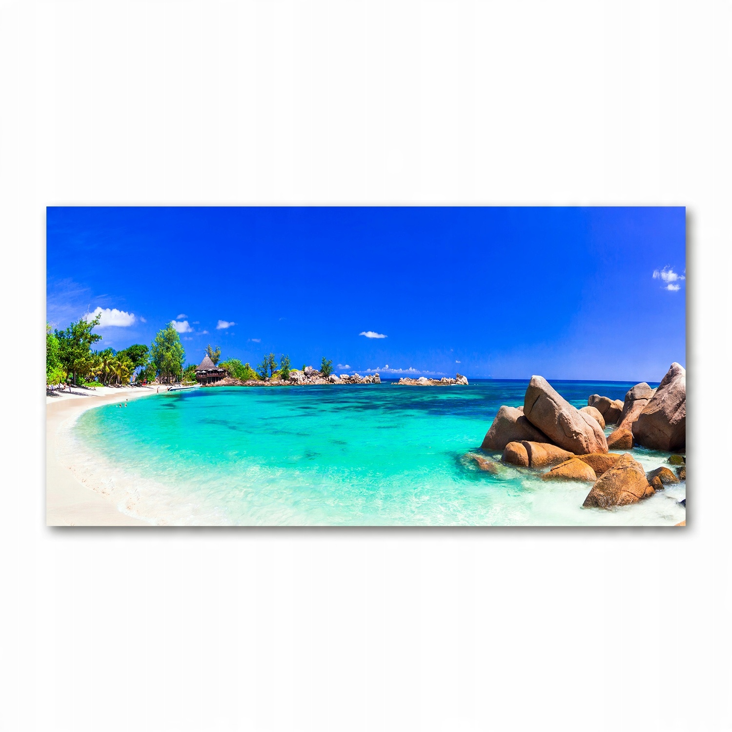 

Foto-obraz akryl Plaża Seszele zdjęcie 140x70 cm