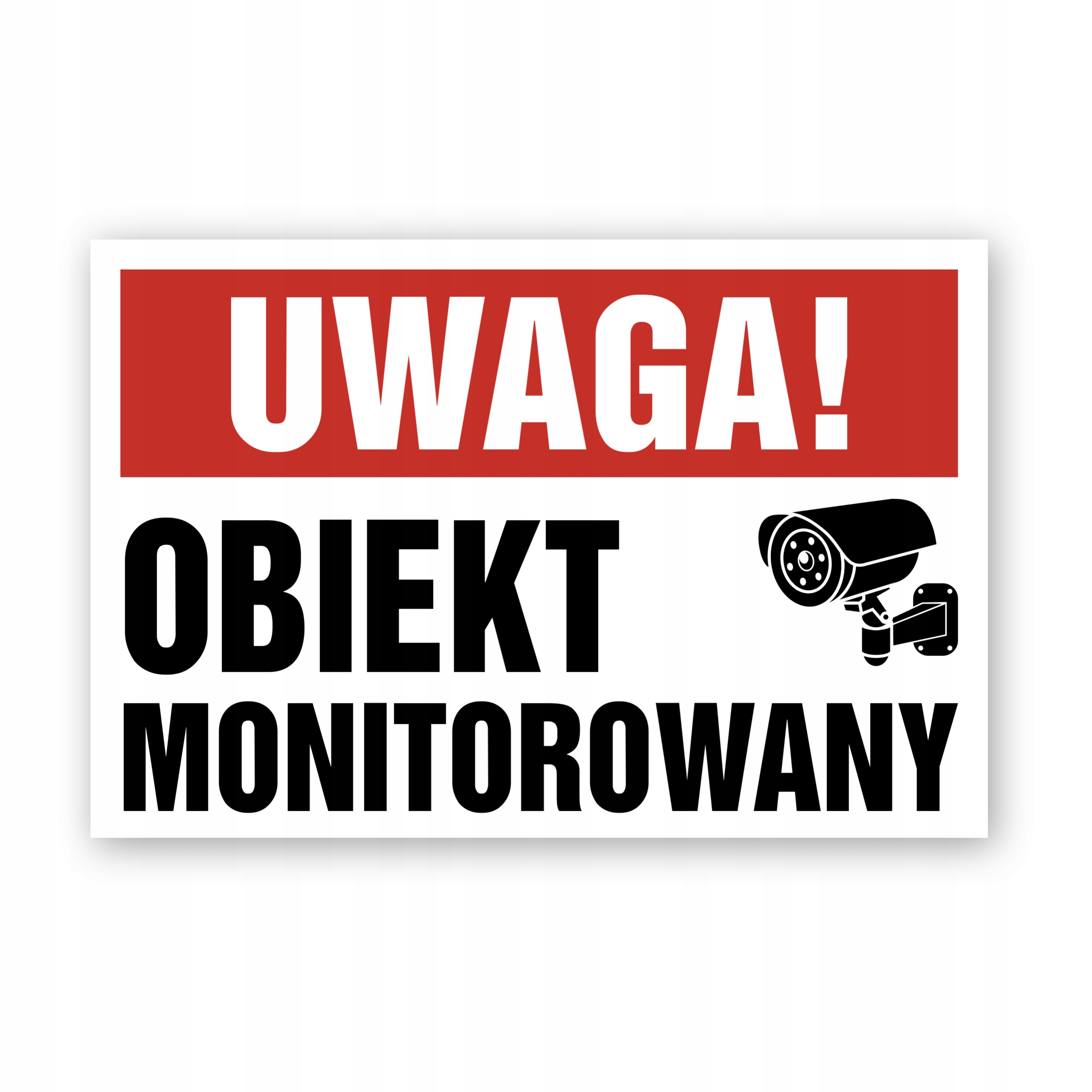 

Tabliczka Obiekt Monitorowany Kamera 30x20cm Uv