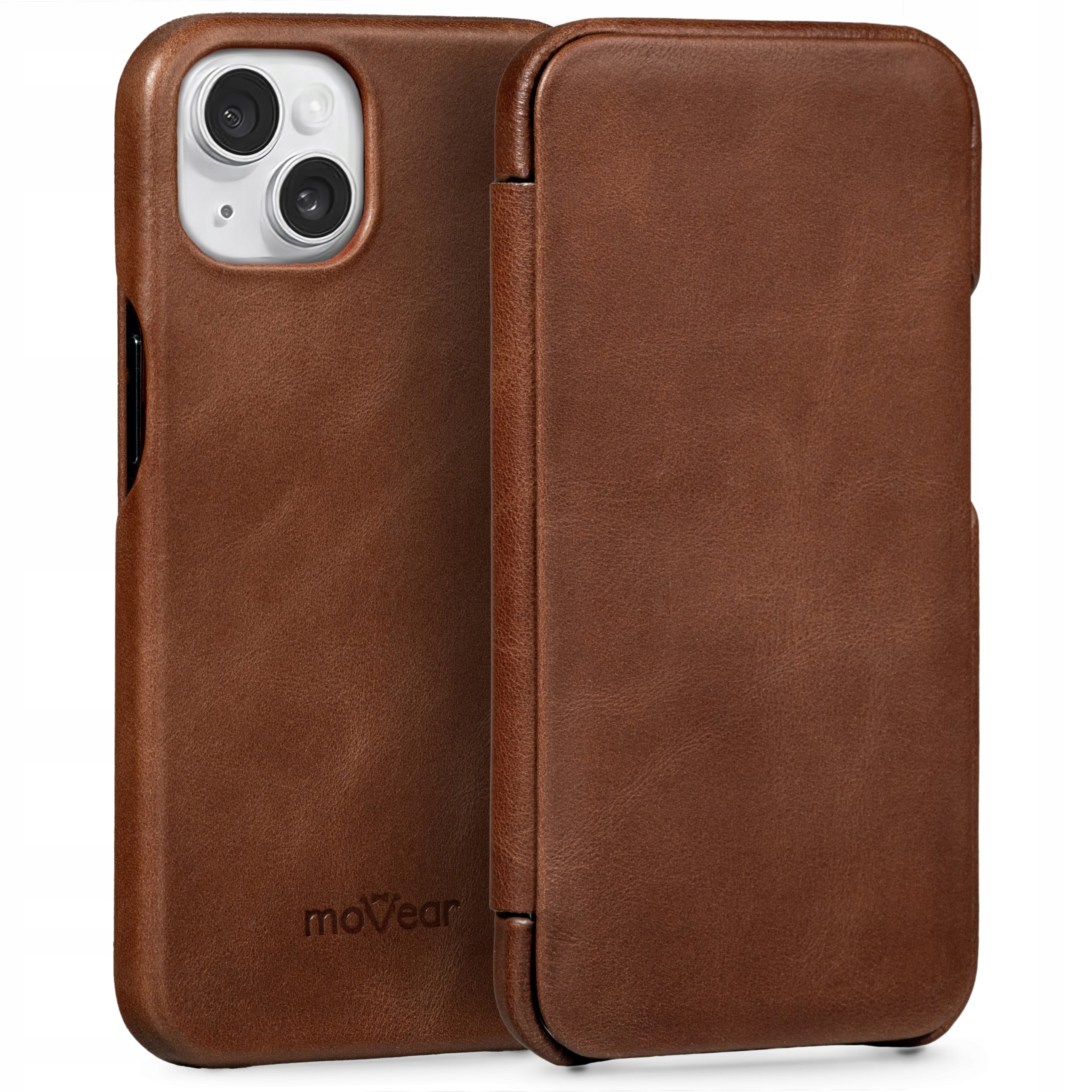 Etui skórzane na iPhone 13 Mini Pokrowiec book slim case premium Movear