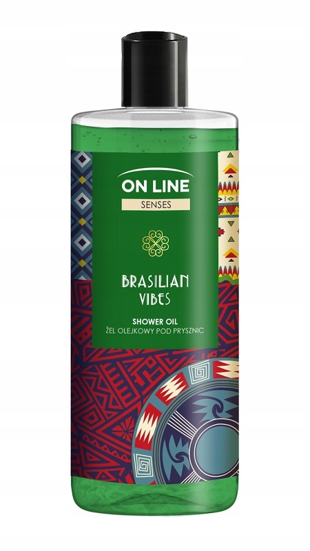Żel pod Prysznic Olejkowy - On Line Senses BRASILIAN VIBES - 500 ml