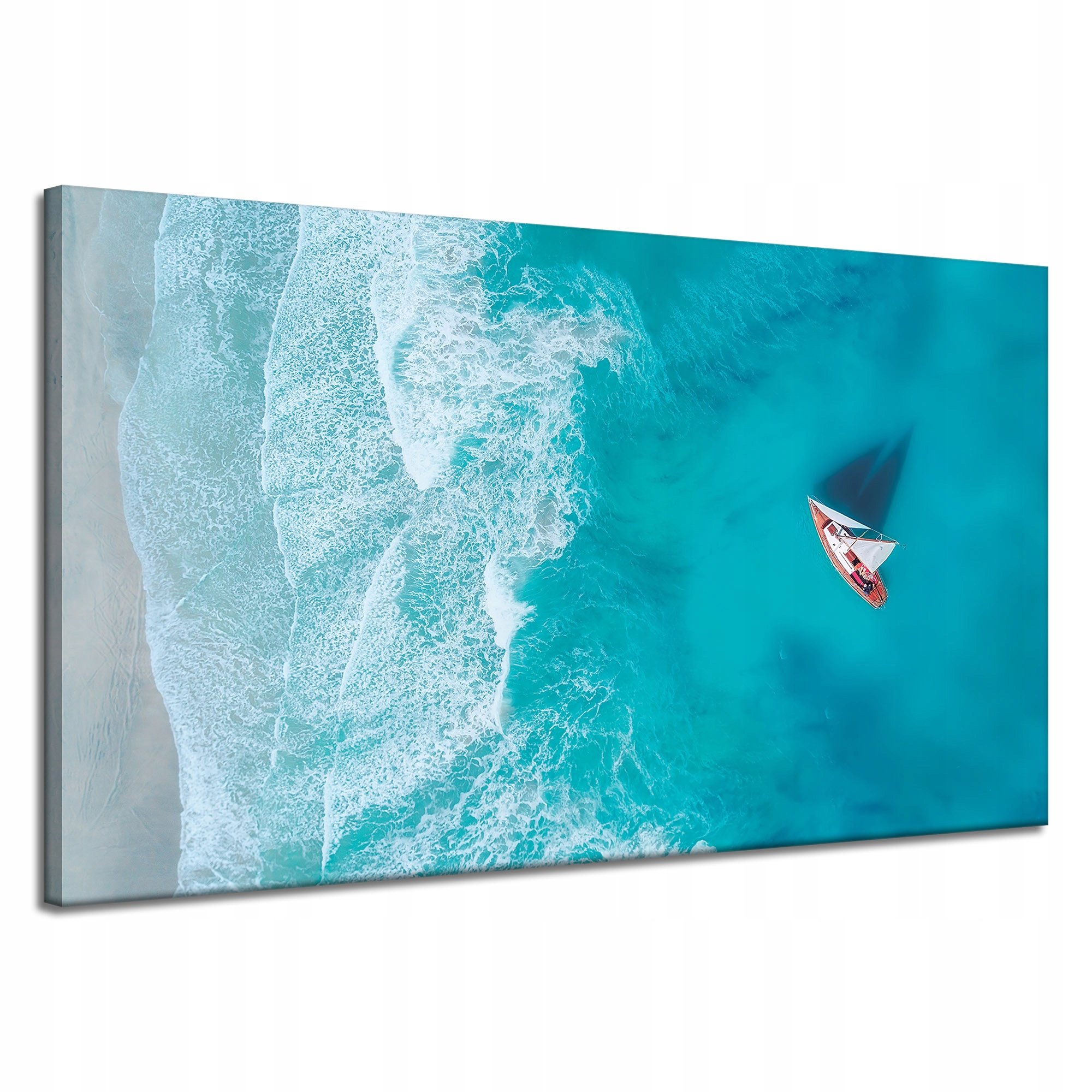 Obraz na plátně Plachetnice na vodě Vlny 120x70 cm