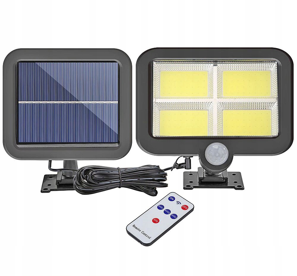 

Lampa Solarna Czujnik Ruchu Zmierzchu Led + Pilot