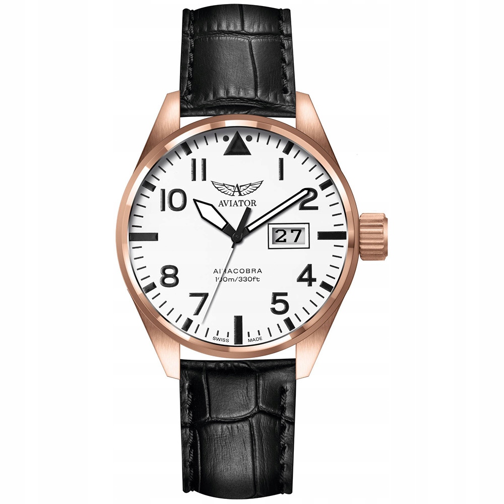 Pánské Hodinky Aviator V.1.22.2.152.4, černý řemínek