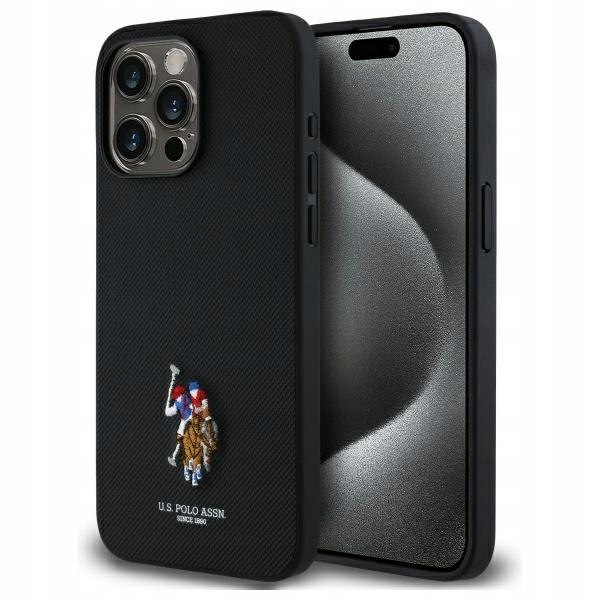 Us Polo USHCP15XPEMK iPhone 15 Pro Max 6,7" czarny/black Embroidered D