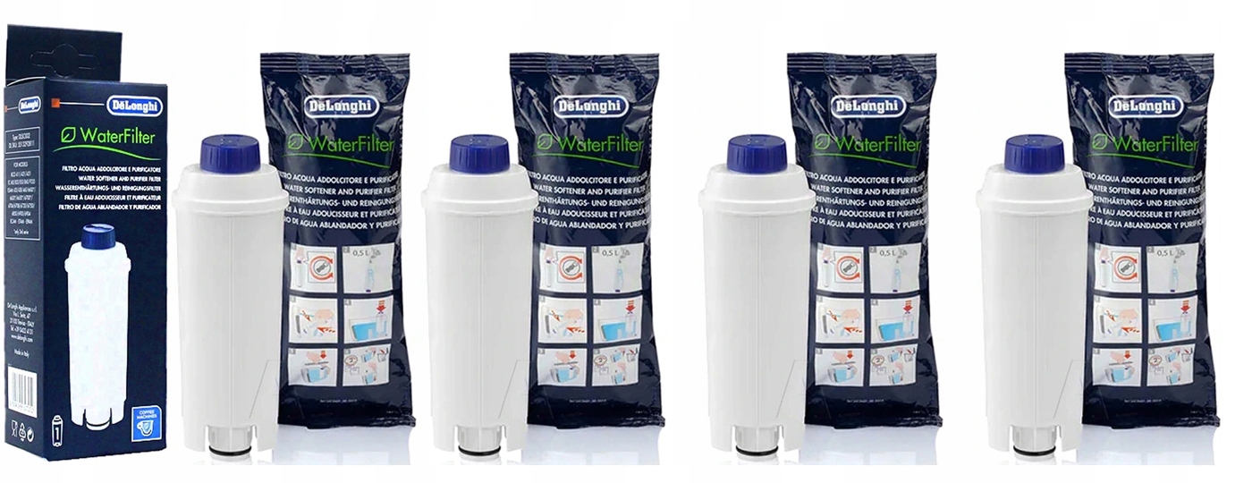 

Filtr wody do ekspresu Delonghi Dls C002 x 4 szt