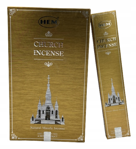 

Naturalne indyjskie kadzidełka Church Incense, Hem
