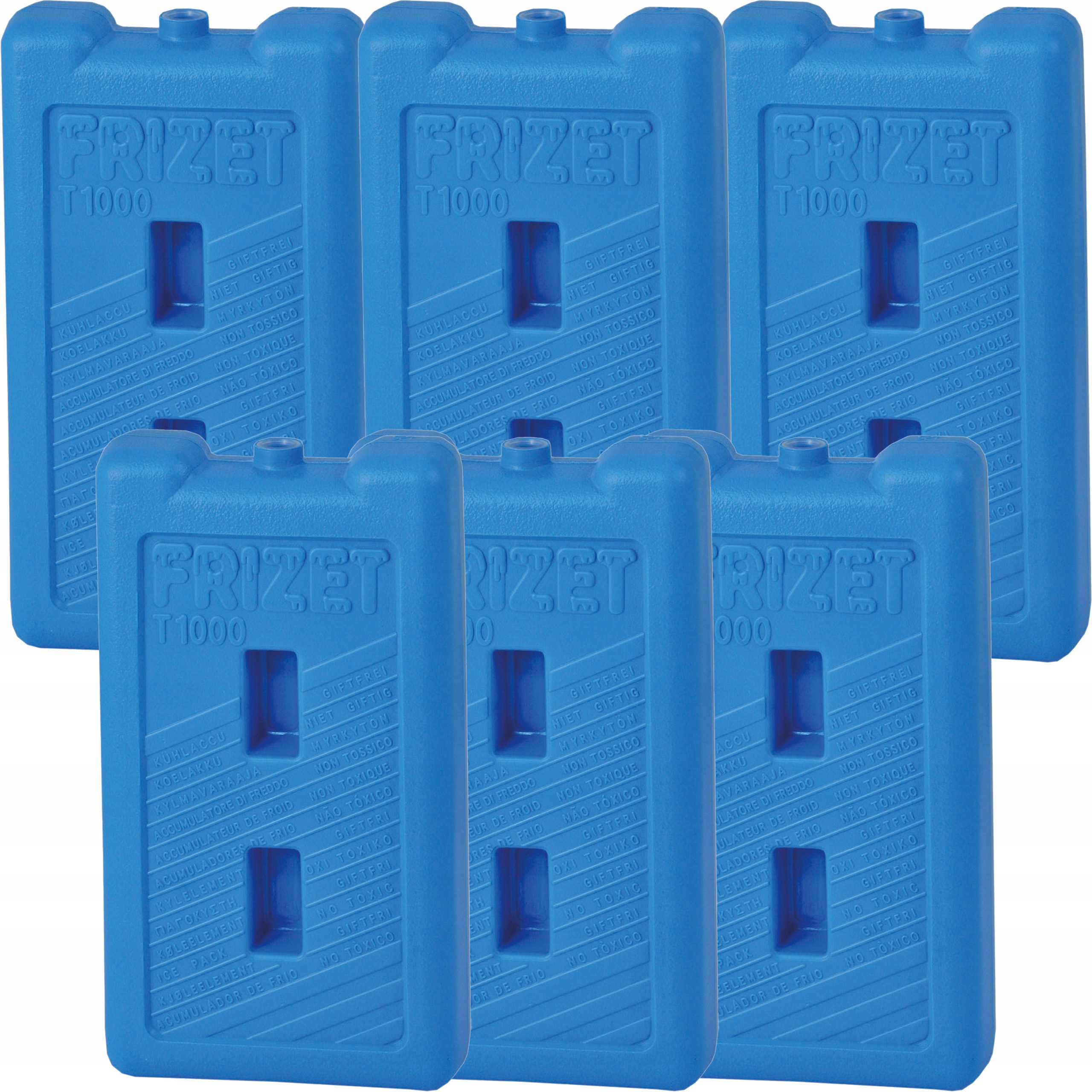 Wkłady chłodzące mrożące do lodówki piknikowej torby termicznej 6x 1000ml