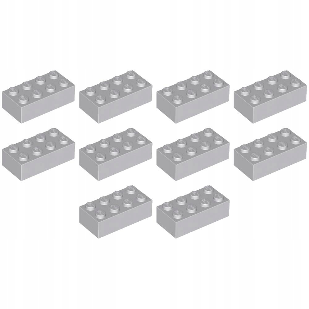 

Pakiet Lego 3001 Klocek 2x4 J Szary Lbg 10szt Nowe