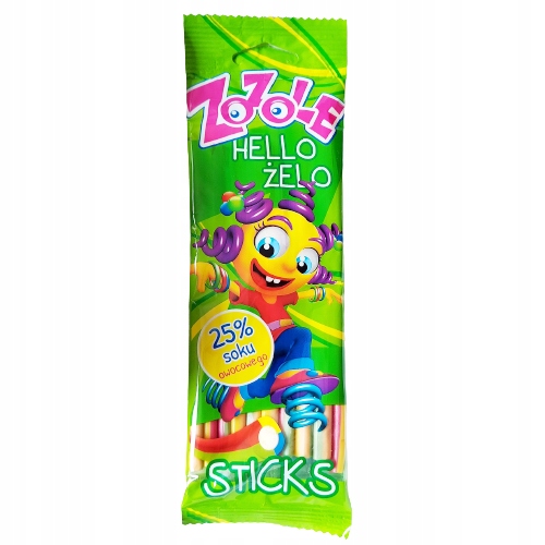 MIESZKO ZOZOLE STICKS ŻELKI 75g DATA: 2025.06.30