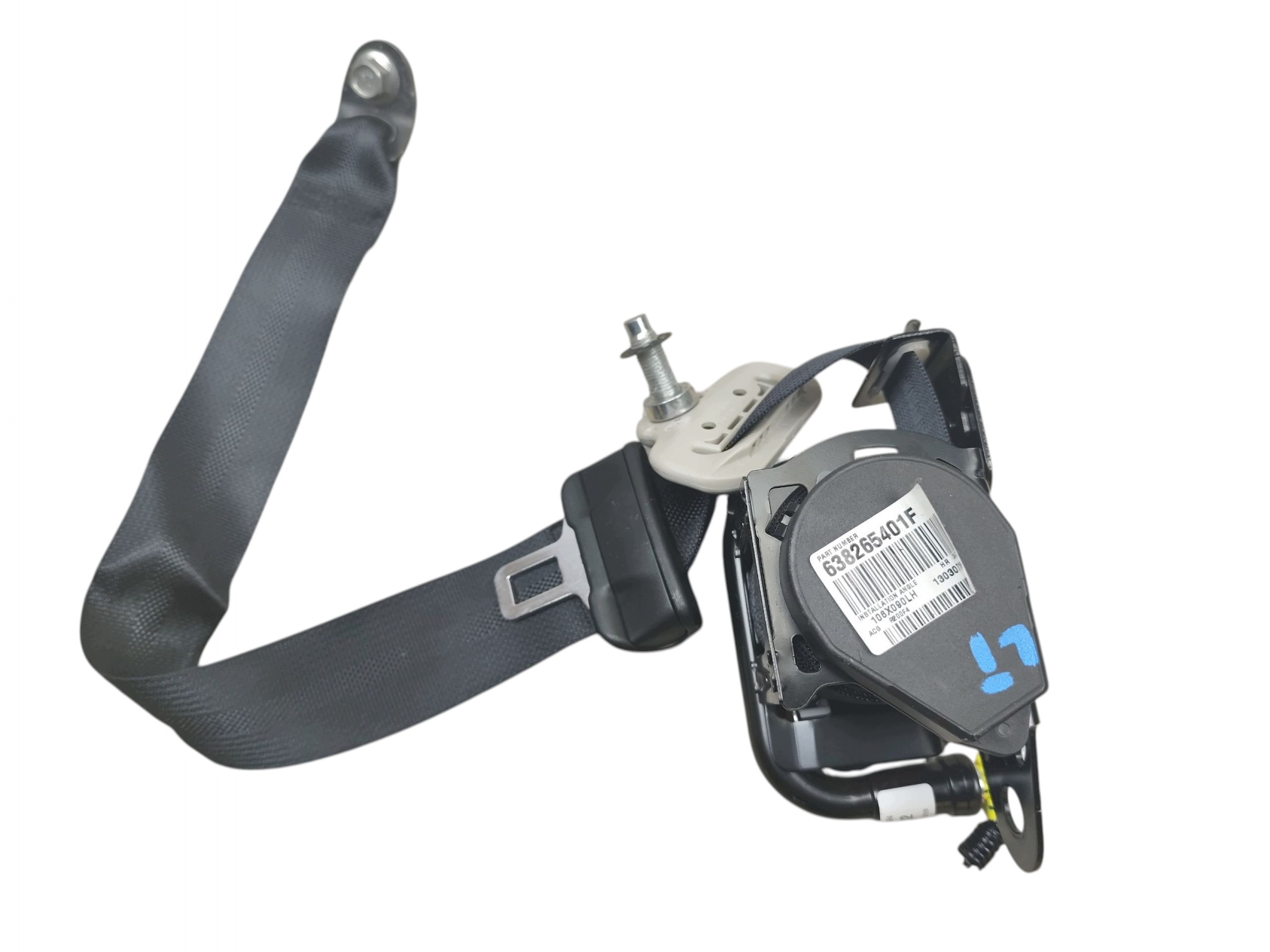 sicherheitsgurt links heck NISSAN LEAF II ZE1 (2017-2025) 638265401F