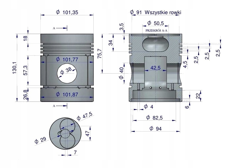 454 19 - КОМПЛЕКТ ДЛЯ РЕМОНТА URSUS C-330 PISTON BUSH SET