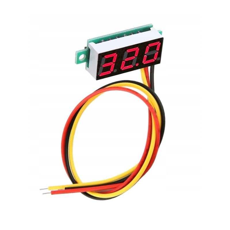 

Woltomierz panelowy 0.28" czerwony 2,6-30V DC