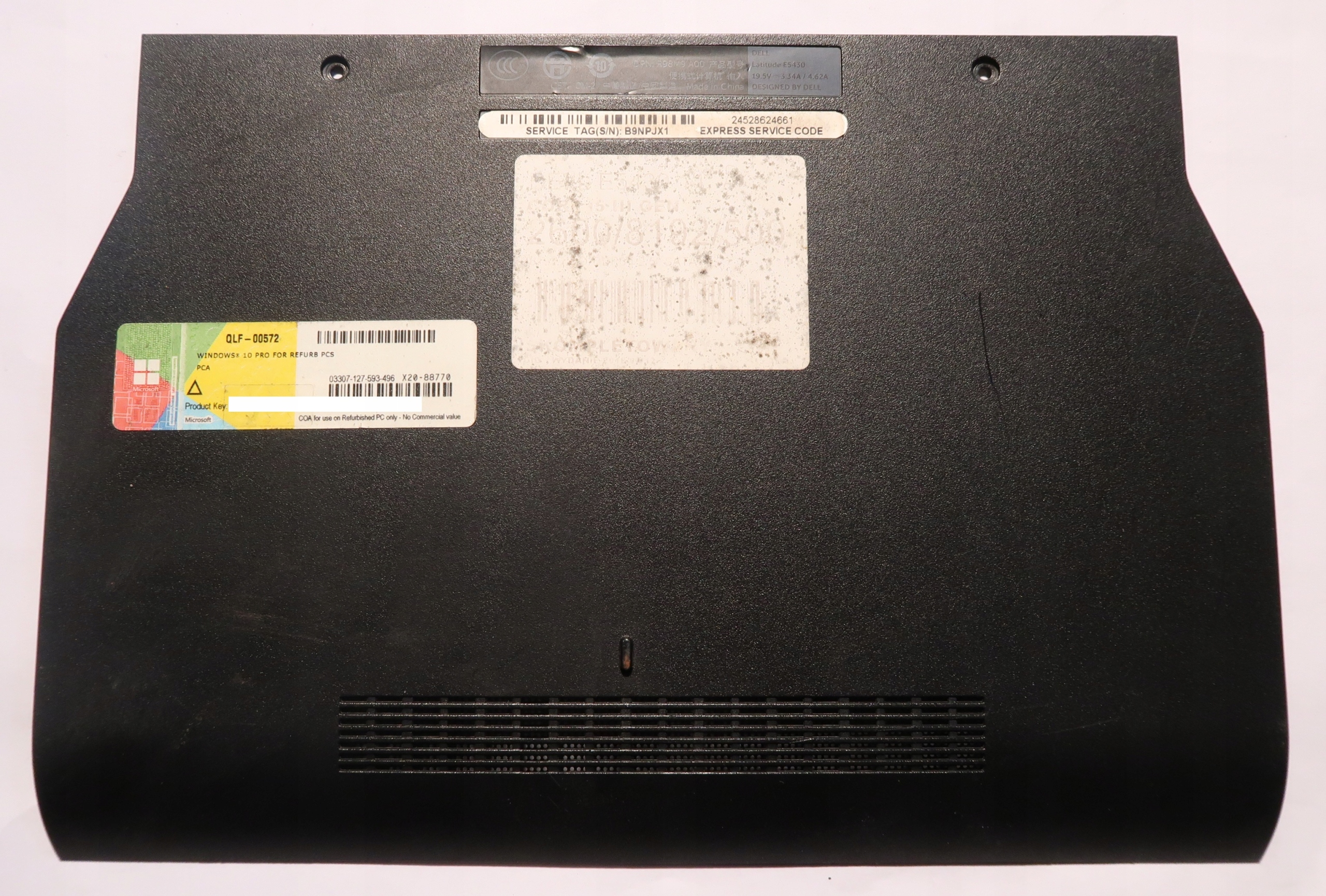 Naklejka Windows 10 PRO For Refurb PCS PCA klucz + klapka DELL E5430 #1