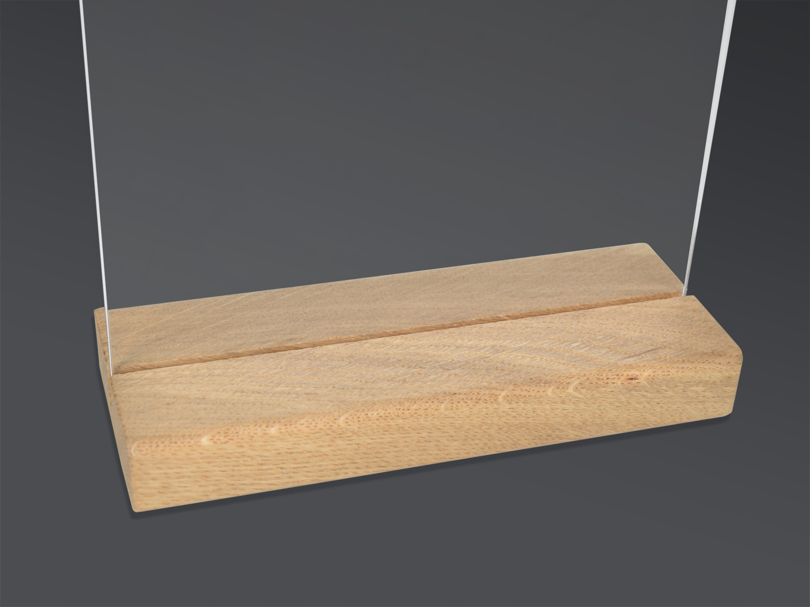 STOJAK A6 POZIOM PLEXI NA ULOTKĘ, OPIS MENU DREWNO - PODSTAWKA DREWNIANA Marka Select