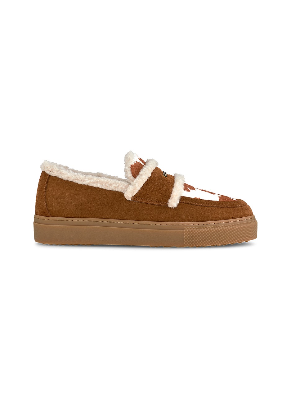 Inuikii Mokasyny Damskie Shearling Print Brown 36