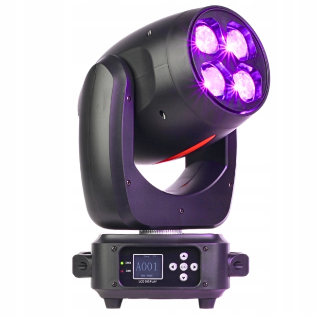 Pohyblivá Hlava Led Scénické Světlo LIGHT4ME Red Line Wash 4x40W