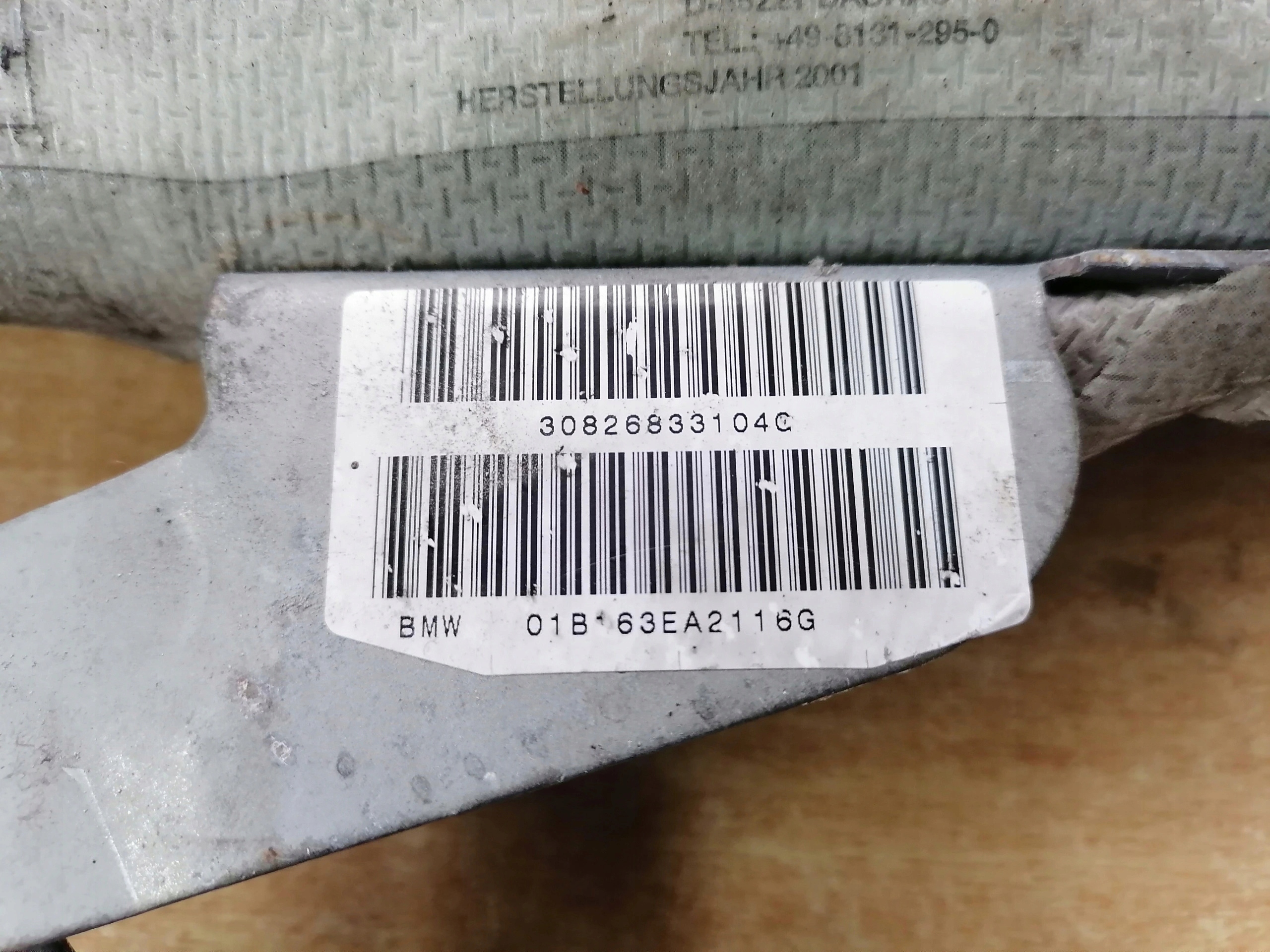airbag luft BMW 30826833203K 34826833203K