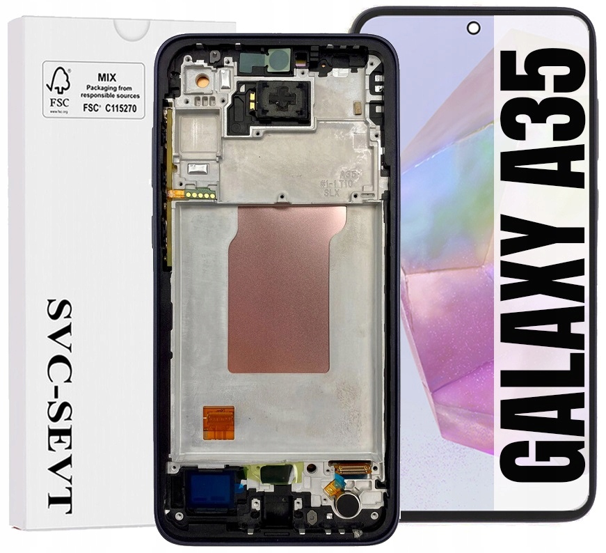 Displej Pro Samsung Galaxy A35 5G A356 Originál Oem Displej Rámeček Navy