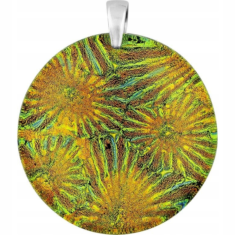 Dámský přívěsek Harf oranžový sklo murano