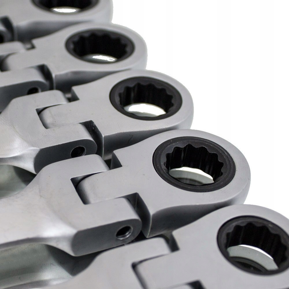 KLUCZE PŁASKO OCZKOWE Z GRZECHOTKĄ ŁAMANE ZESTAW Kod producenta M15903