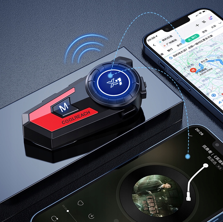 INTERCOM MOTOCYKLOWY BLUETOOTH NA KASK X7 Typ mikrofonu hybrydowy