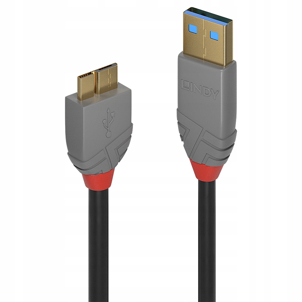 Kabel USB 3.0 Lindy 36768 3 m szary