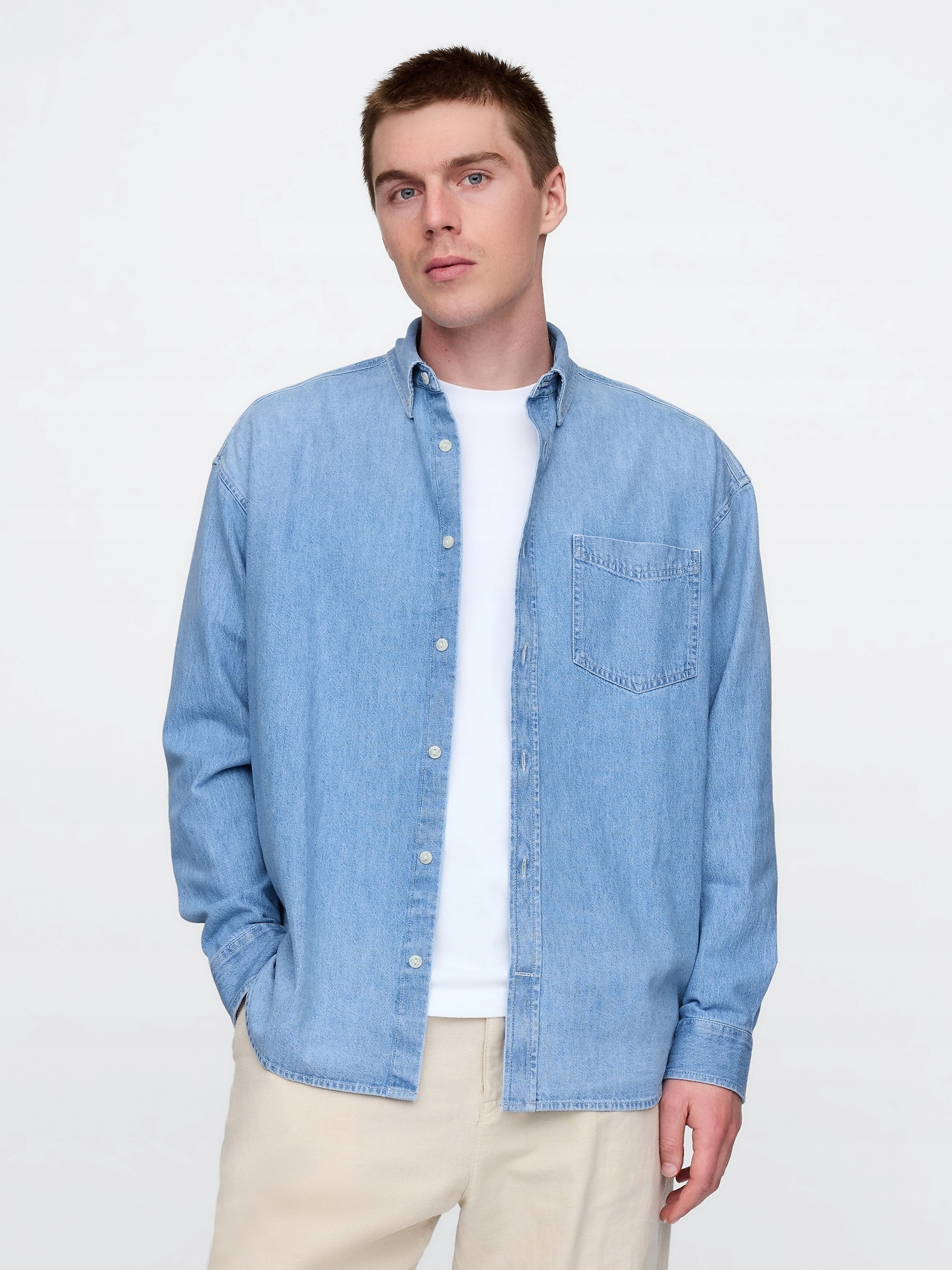 Gap Oversize džínová košile Big Shirt