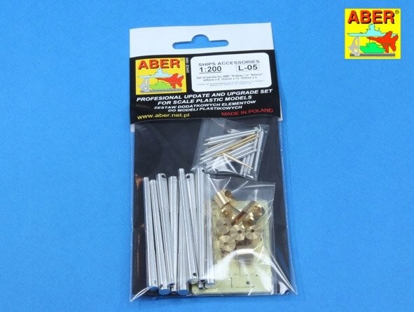 Aber 1:200L-05 1/200 Sada hlavně pro britskou bitevní loď Rodney Nelson