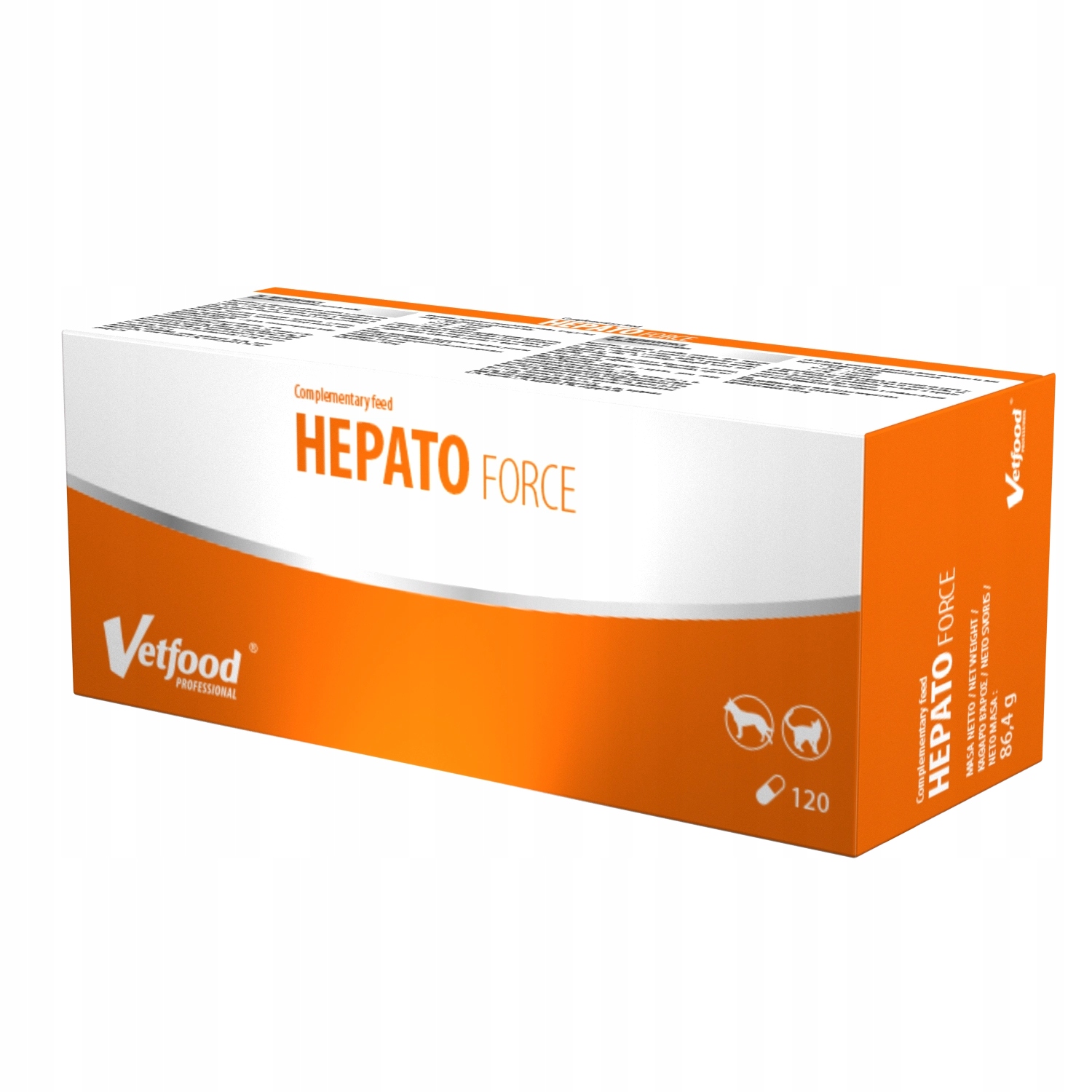 Vetfood Hepatoforce Plus 120 kaps Suplement na wątrobę dla psa i kota V