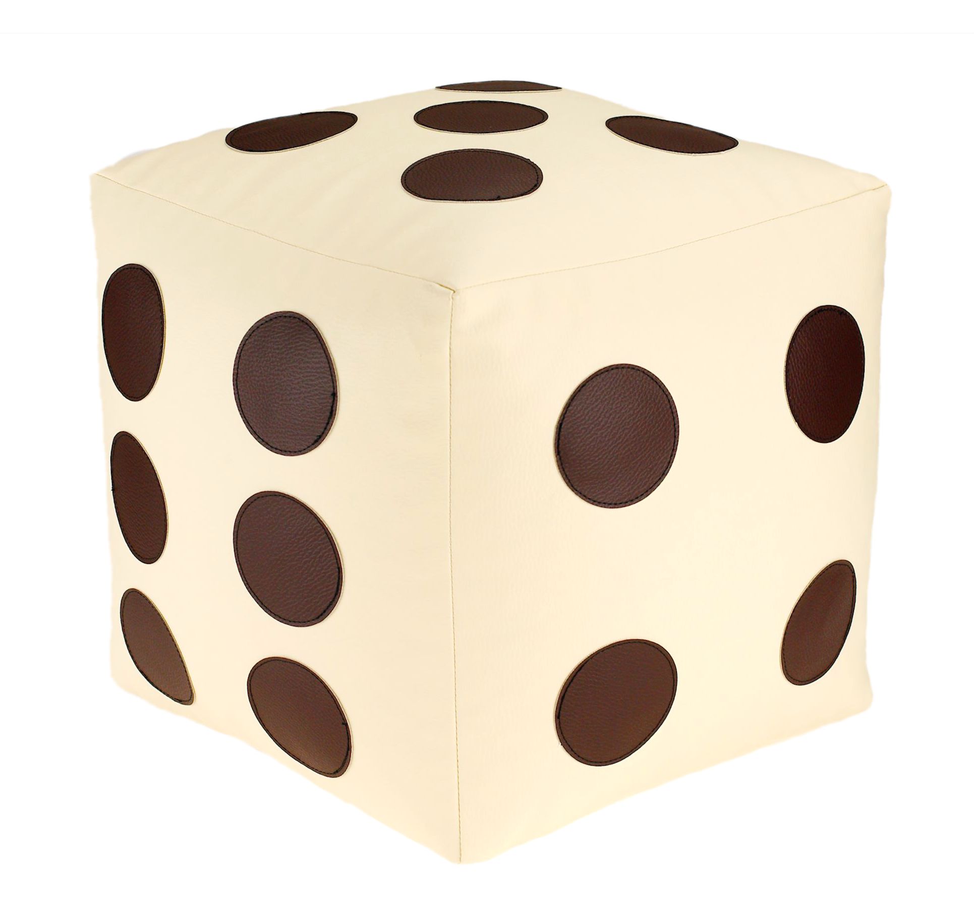 Taburet Kostka S Očky Pro Hru 35 cm Čtverec Krychle