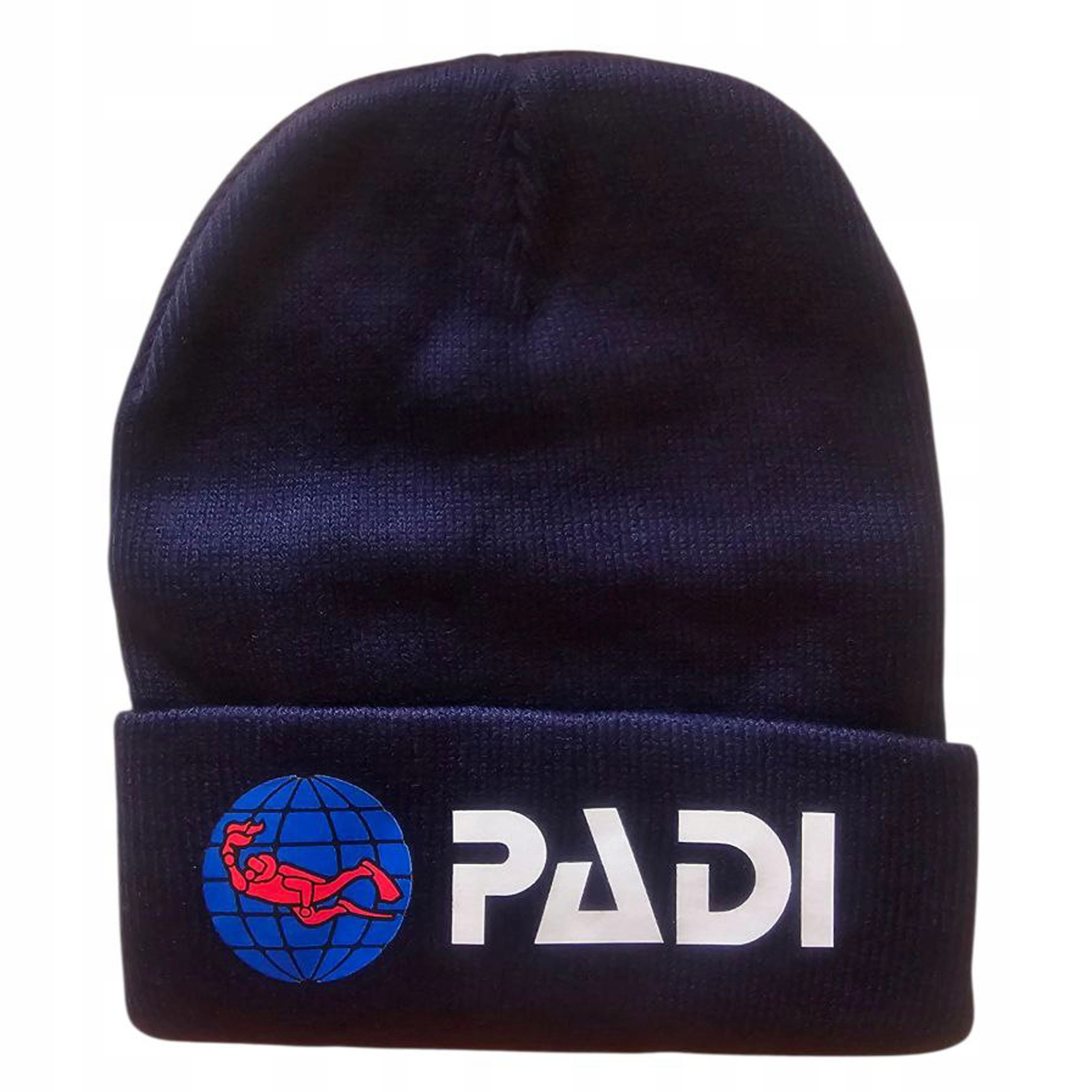 Akrylová bavlněná čepice Padi tmavě modrá klasická pohodlná zimní teplá