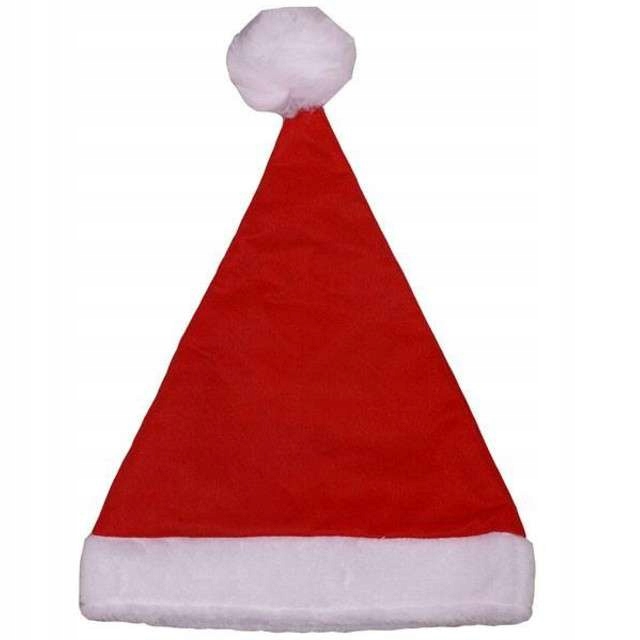 

Czapka Mikołaja Czerwona z pomponem Dzwonek duża
