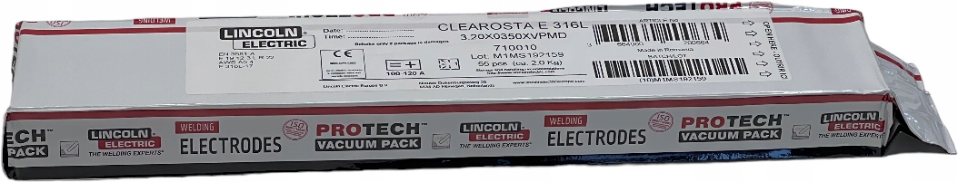 Elektrody wysokostopowe Clearosta E 316L 3.2x350 Lincoln [2,0kg]