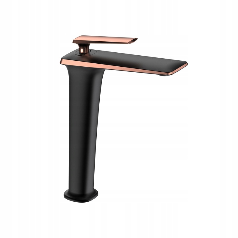 Mexen Purus vysoká umývadlová batéria, čierna/Zlatoružová