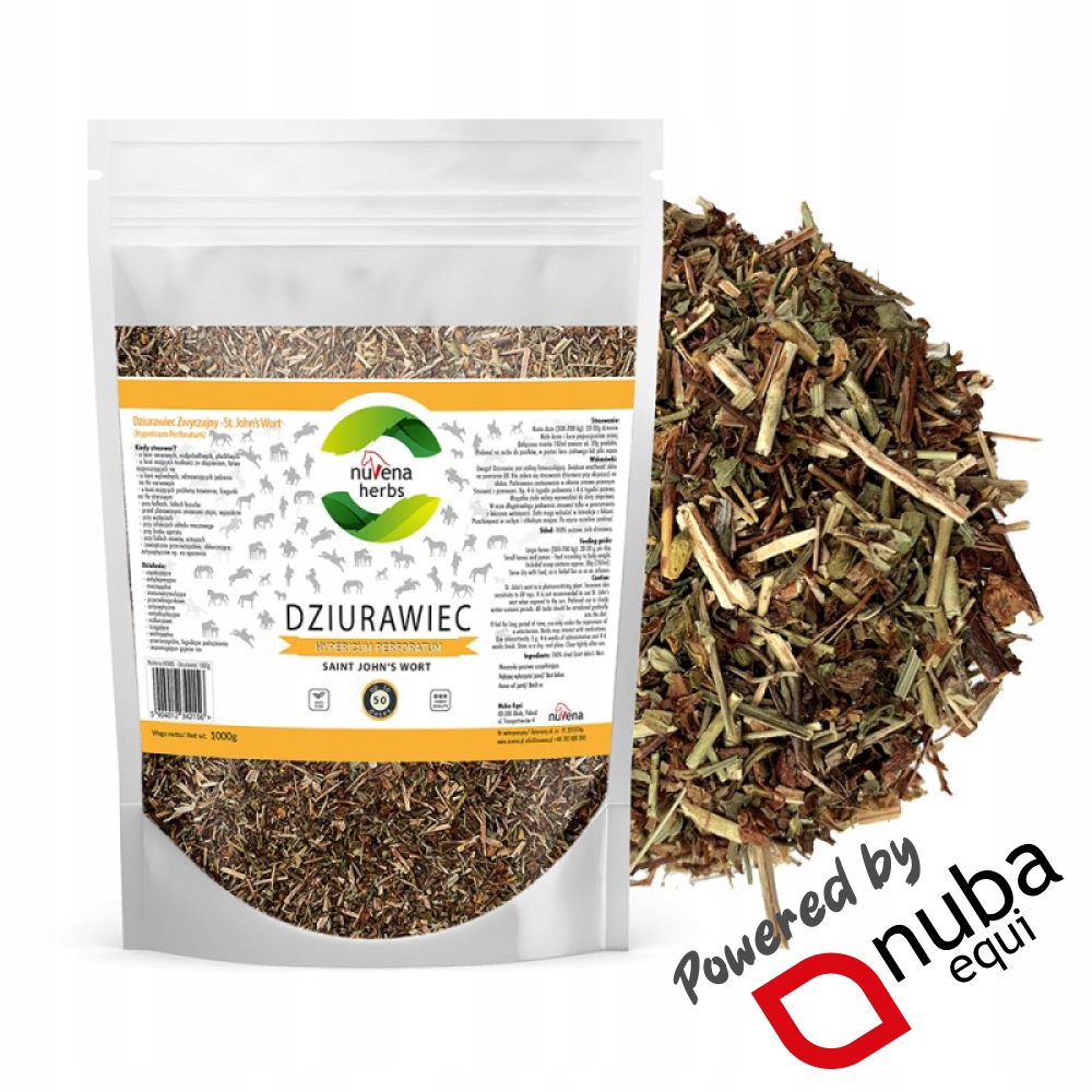 NuVena Herbs Dziurawiec 1000g (1kg) (Nuba Equi)